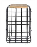 Tavolino Trellis Alto 35x35 in Acciaio-3