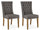 Set 2 Sedie 51x63x104h cm Columbia Grigio Bouclè