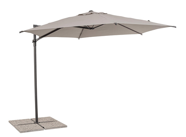 Ombrellone da Giardino Ø330x244 cm in Acciaio Rica Grigio acquista