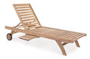 Lettino con Ruote Maryland in Teak-1