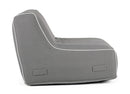 Poltrona Pouf Chaise Lounge Gonfiabile 90x60x70 cm in Poliestere Rihanna Grigio-6