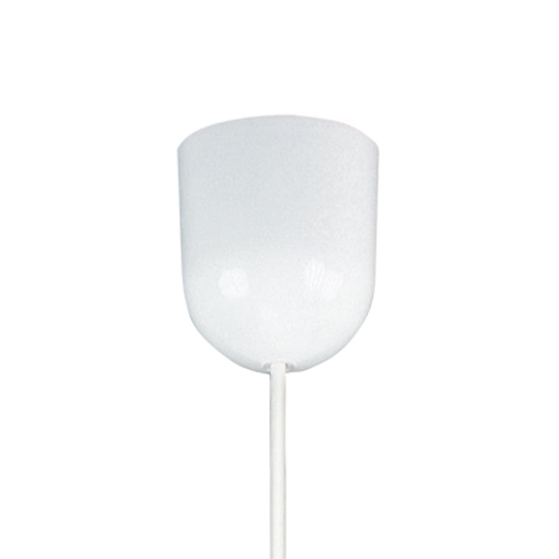 Sospensione Diffusore Circolare Decoro Bianco Lampadario Classico E27 Ambiente 09/04010-2