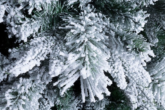 Albero di Natale Artificiale Innevato Verde Varie Misure-2