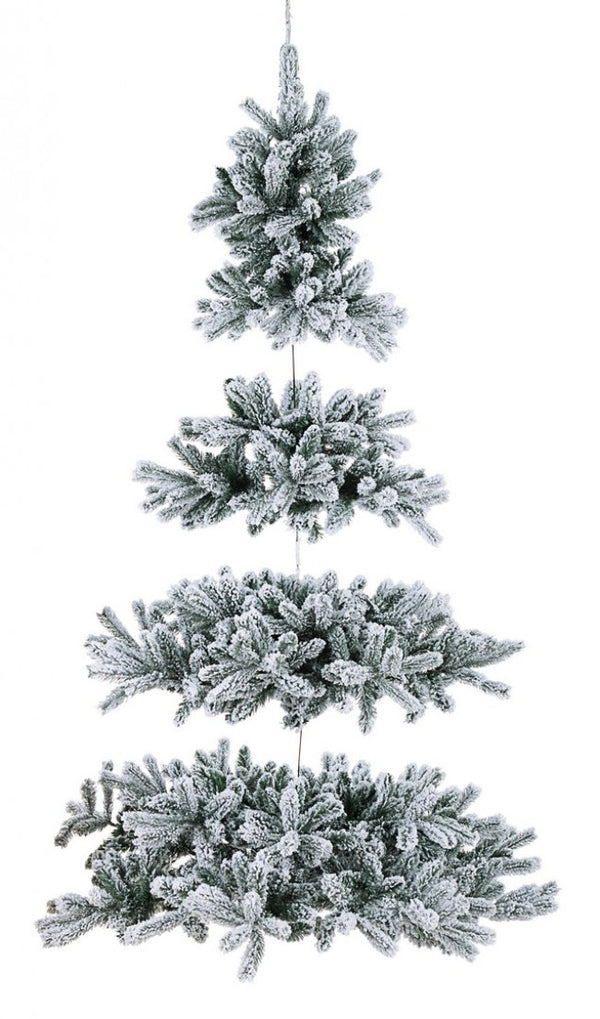 Künstlicher Weihnachtsbaum, schneebedeckt, grün, verschiedene Größen prezzo