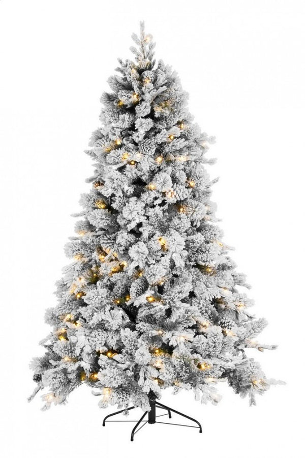 prezzo Künstlicher Weihnachtsbaum mit Schnee bedeckt 210 cm 1936 Äste mit 330 grünen LEDs