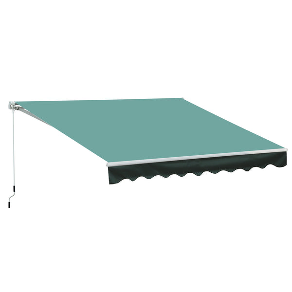 sconto Markise 295x250 cm aus Aluminium und grünem Polyester