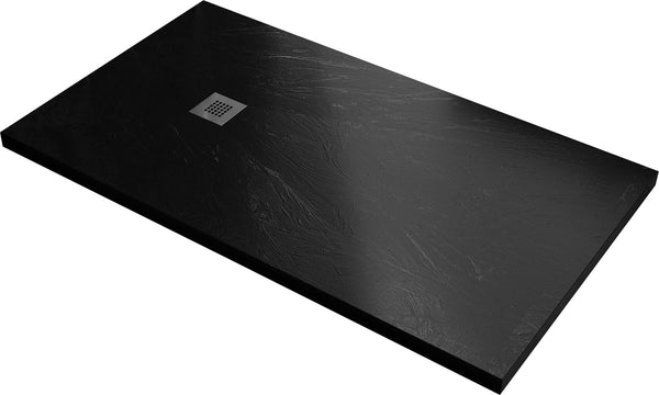 Duschwanne in Bonussi Ardesia Stone Side Black Verschiedene Größen sconto