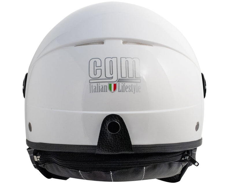 Casco Demi-Jet per Scooter CGM Malindi 104A Bianco Varie Misure-4