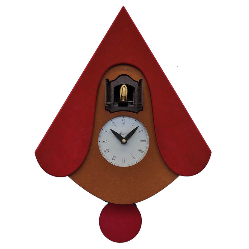 Orologio a Cucù da Parete 30X34X10Cm Pirondini Italia New W Rosso-1