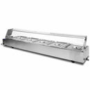 Espositore a Bagnomaria per Ristoranti Pizzerie con 5 Vaschette in Acciaio Inox-4