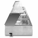 Espositore a Bagnomaria per Ristoranti Pizzerie con 5 Vaschette in Acciaio Inox-5