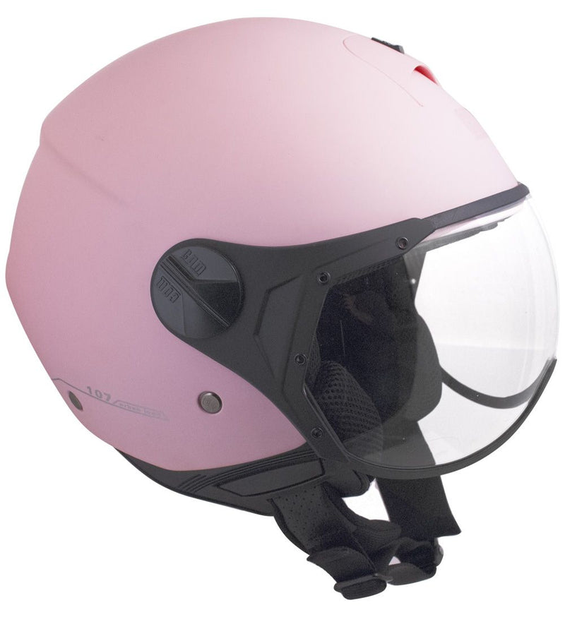 Casco Jet per Scooter Visiera Sagomata CGM Florence 107A Rosa Opaco -1