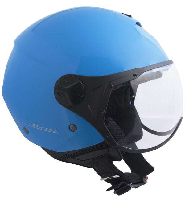 Jethelm für Scooter CGM Florence 107A blaues geformtes Visier online