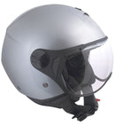 Casco Jet per Scooter Visiera Sagomata CGM Florence 107A Argento -1