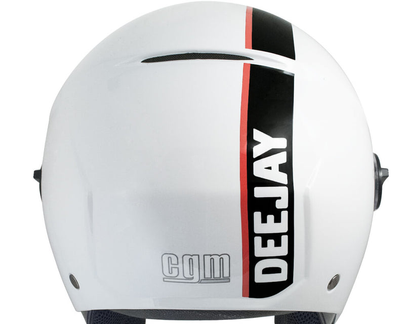 Casco Jet per Scooter Visiera Sagomata CGM Deejay 107DJ2 Bianco -4