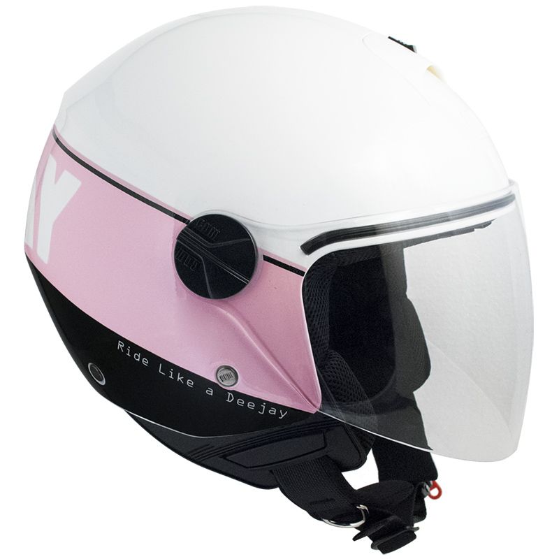 Casco Jet per Scooter Visiera Lunga CGM Deejay 107DJ3 Rosa -1