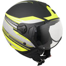 Casco Jet per Scooter Visiera Sagomata CGM Manchester 107X Nero Opaco -1