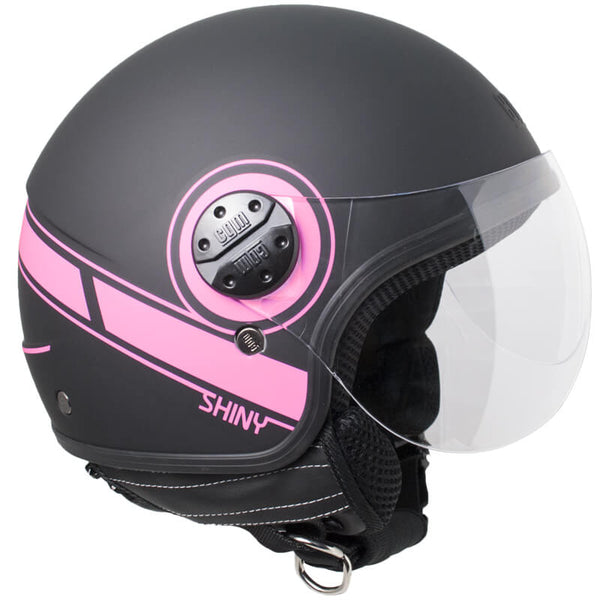 Jethelm für Scooter Shaped Visier CGM Shiny 109S Matt Fluo Fuchsia acquista