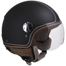 Casco Jet per Scooter Visiera Sagomata CGM Santa Monica 109V Nero Opaco -1