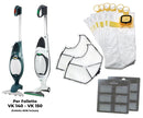 Kit Ricambi 12 Sacchetti 2 Filtri Motore 12 Profumini Compatibili Folletto VK140 VK150-2