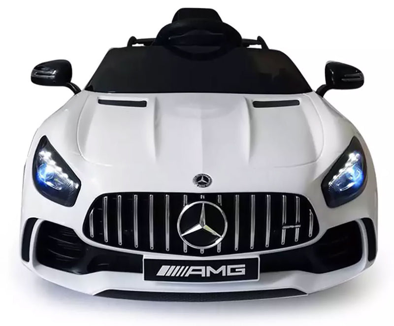 Macchina Elettrica per Bambini 12V Mercedes GTR AMG Bianca-10