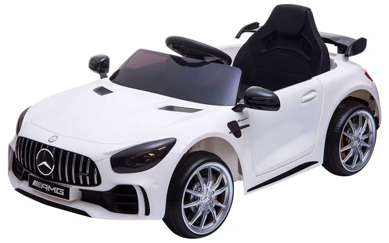 Macchina Elettrica per Bambini 12V Mercedes GTR AMG Bianca-1