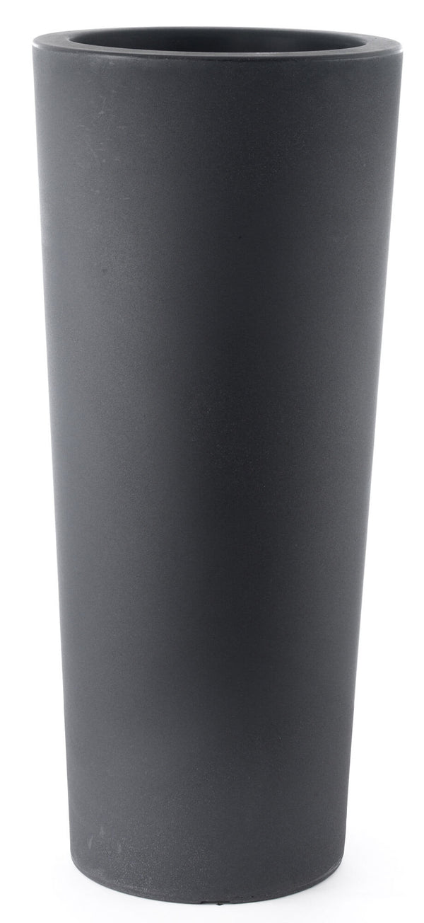 sconto Vase aus Polyethylen Tulli Schio Cono Essential Anthrazit Verschiedene Größen
