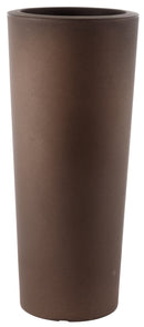 Vaso Ø30x68 cm in Polietilene Tulli Schio Cono Essential 70  Bronzo-1