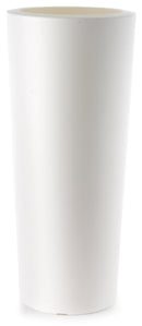 Vaso Ø30x68 cm in Polietilene Tulli Schio Cono Essential 70 Bianco-1