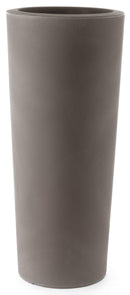 Vaso Ø55x145 cm in Polietilene Schio Cono 145 Cappuccino-1