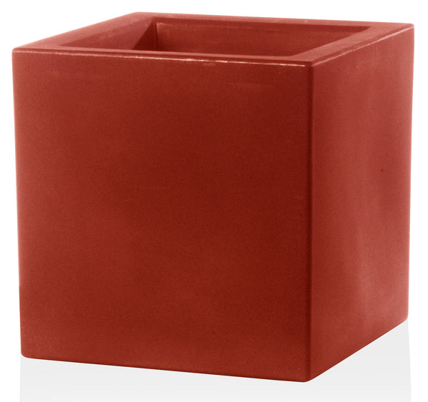 acquista Vase aus Harz Tulli Schio Cubo Essential Cardinal Red Verschiedene Größen