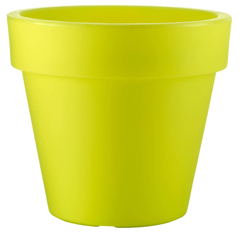 Vaso Ø30x27 cm in Polietilene Tulli Vaso Standard One Essential 30 Verde Kiwi-1