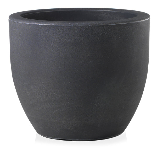 Vase Ø30 cm aus Harz Ares 30 Anthrazit sconto