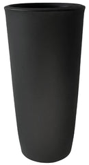 Vaso 28x40x80 cm in Polietilene Dafne 40 Antracite-1