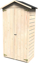 Casetta Box da Giardino per Attrezzi 1,05x0,58m con Pavimento in Legno Abete 12mm Arbae-1