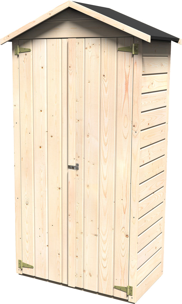 sconto Casetta Box da Giardino per Attrezzi 1,05x0,58m con Pavimento in Legno Abete 12mm Arbae