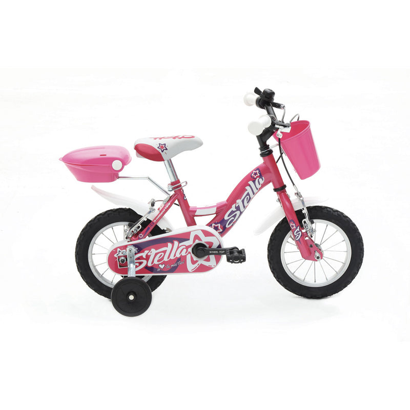Bicicletta per Bambina 12” 2 Freni Bimba Stella Ciclamino-1