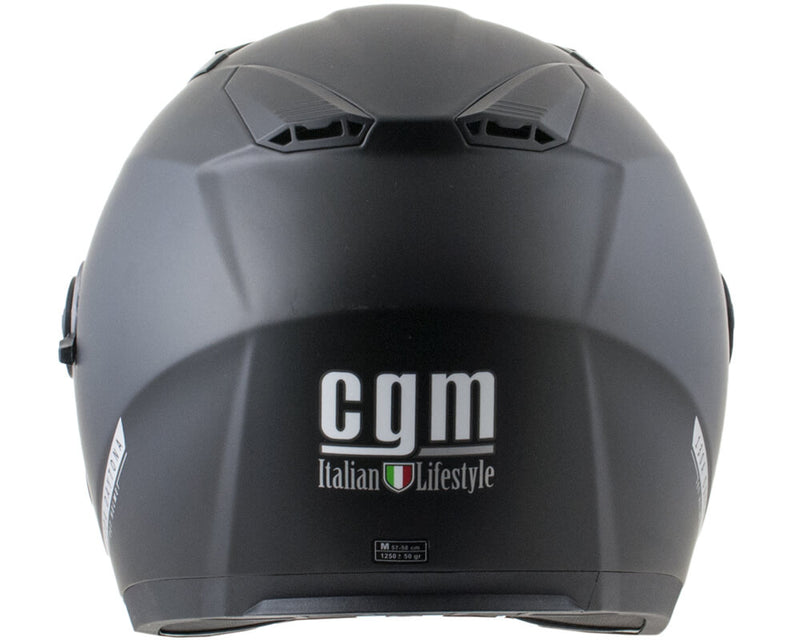 Casco Jet per Scooter Visiera Lunga CGM Daytona 130A Nero Opaco-2