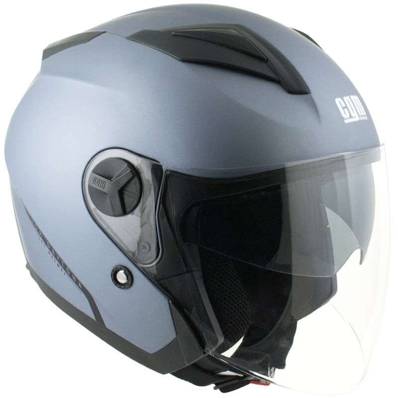 Casco Jet per Scooter Visiera Lunga CGM Daytona 130A Grigio Opaco-1