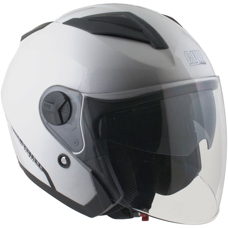 Casco Jet per Scooter Visiera Lunga CGM Daytona 130A Argento -1