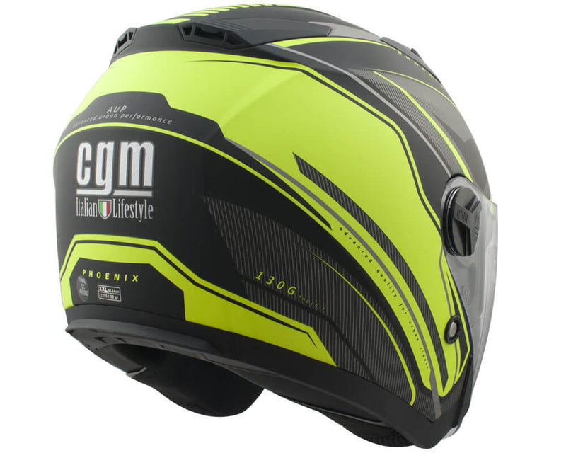 Casco Jet per Scooter Visiera Lunga CGM Phoenix 130G Nero Opaco-4