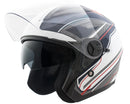 Casco Jet per Scooter Visiera Lunga CGM Phoenix 130G Blu Opaco-4