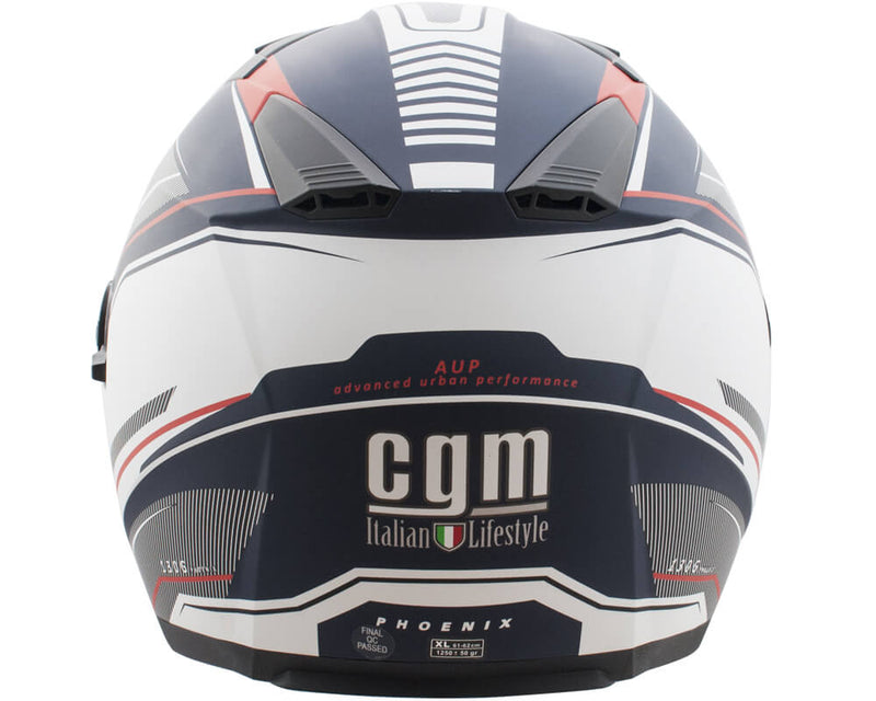 Casco Jet per Scooter Visiera Lunga CGM Phoenix 130G Blu Opaco-5