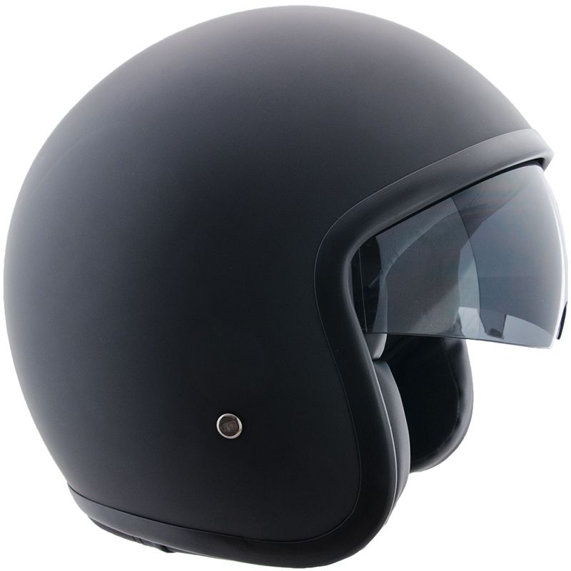 Casco Jet per Scooter Occhiale Interno CGM Vintage 133A Nero Opaco -1