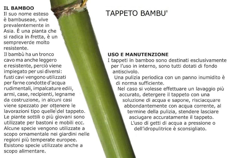 Tappeto bambù cm 210x150x0,5-3