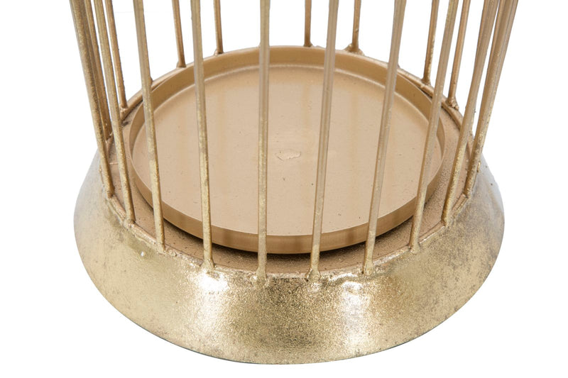 Porta Ombrelli Glam Stick 26,5x23x68,5 cm in Ferro Oro-4