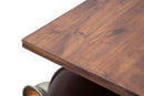 Console Old Style 111x60x89 cm Legno di Abete e in Ferro Marrone-7