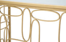 Console Bubbles 120x40x81 cm in Ferro e Specchio Oro e Argento-6