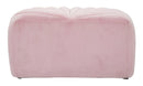 Puff Shell Rosa 80x54x42 cm in Legno Spugna e Poliestere Rosa-4