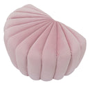 Puff Shell Rosa 80x54x42 cm in Legno Spugna e Poliestere Rosa-5